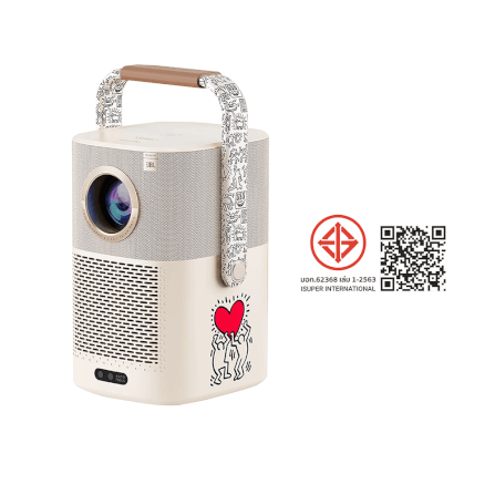 โปรเจคเตอร์ YABER T2 PLUS X KEITH มีแบตเตอรี่ในตัว พร้อม GOOGLE TV DONGLE_7